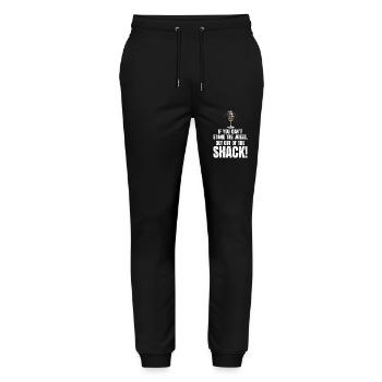 Amateur Amateur Radio Opérateur Humour Blagues - Pantalon de jogging bio MOVER Stanley/Stella unisexe - noir - Devant - Marisol (170cm) & Nik (191cm)
