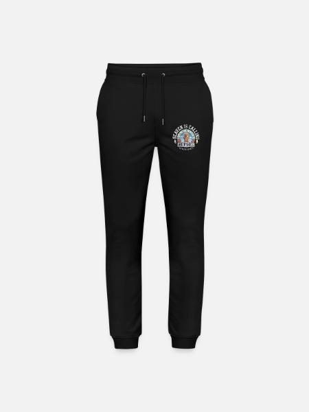 Trascorro l'inverno a Rodrigues, Mauritius - Pantaloni da jogger unisex ed ecologici Mover di Stanley/Stella - nero