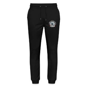 University of snowboarding - Stanley/Stella Mover Unisex Organic Jogging Trousers - black - Front - Marisol (170cm) & Nik (191cm)