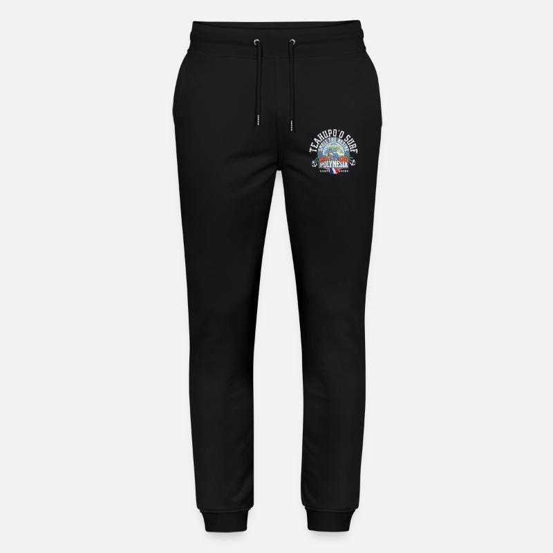 Teahupoo Surf Polynesia - Stanley/Stella Mover Unisex Organic Jogging Trousers - black