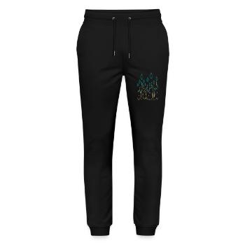 Decorative plants - Stanley/Stella Mover Unisex Organic Jogging Trousers - black - Front - Marisol (170cm) & Nik (191cm)