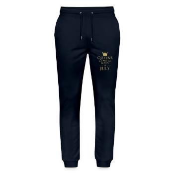 Queens Are Born In July - Stanley/Stella Mover Unisex Organic Jogging Trousers - navy - Front - Marisol (170cm) & Nik (191cm)