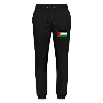 Free palestine - Stanley/Stella Mover Unisex Organic Jogging Trousers - black - Front - Marisol (170cm) & Nik (191cm)