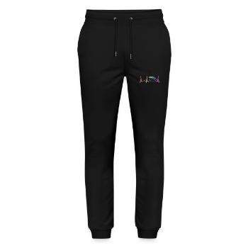 Camping Caravan Camper Motorhome - Stanley/Stella Mover Unisex Organic Jogging Trousers - black - Front - Marisol (170cm) & Nik (191cm)