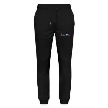 Squirrel Animal Rodent - Stanley/Stella Mover Unisex Organic Jogging Trousers - black - Front - Marisol (170cm) & Nik (191cm)