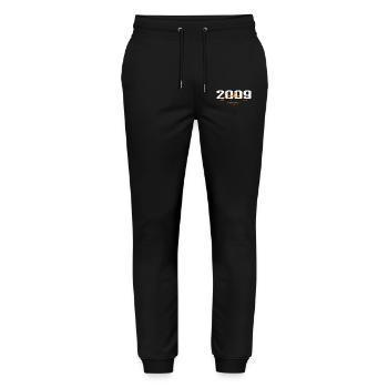 2009 Vintage Retro 2009 Birthday Gift 2009 - Stanley/Stella Mover Unisex Organic Jogging Trousers - black - Front - Marisol (170cm) & Nik (191cm)