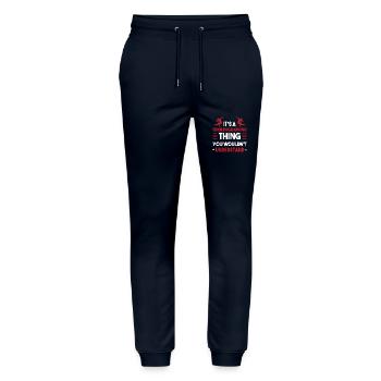 Tänzer Choreograph Tänzerin Tanzen Tanzlehrer - Stanley/Stella Unisex Bio Jogginghose Mover  - Navy - Vorne - Marisol (170cm) & Nik (191cm)