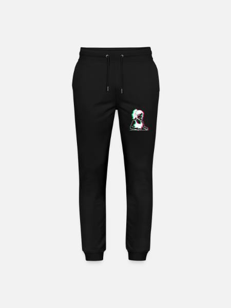 EDM - DJane - Glitch Rave Style - Stanley/Stella Mover Unisex Organic Jogging Trousers - black