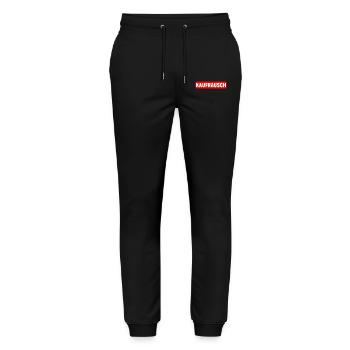 Kaufrausch EInkaufen Kaufsucht Kaufen Konsum - Stanley/Stella Unisex Bio Jogginghose Mover  - Schwarz - Vorne - Marisol (170cm) & Nik (191cm)
