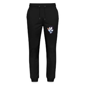 Funny Penguin Karate Martial Arts Martial Arts - Stanley/Stella Mover Unisex Organic Jogging Trousers - black - Front - Marisol (170cm) & Nik (191cm)