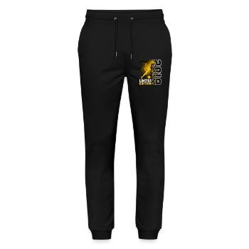 2018 Year of Birth Birthday Football - Stanley/Stella Mover Unisex Organic Jogging Trousers - black - Front - Marisol (170cm) & Nik (191cm)