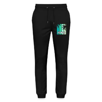 Hawaii - Stanley/Stella Unisex Bio Jogginghose Mover  - Schwarz - Vorne - Marisol (170cm) & Nik (191cm)