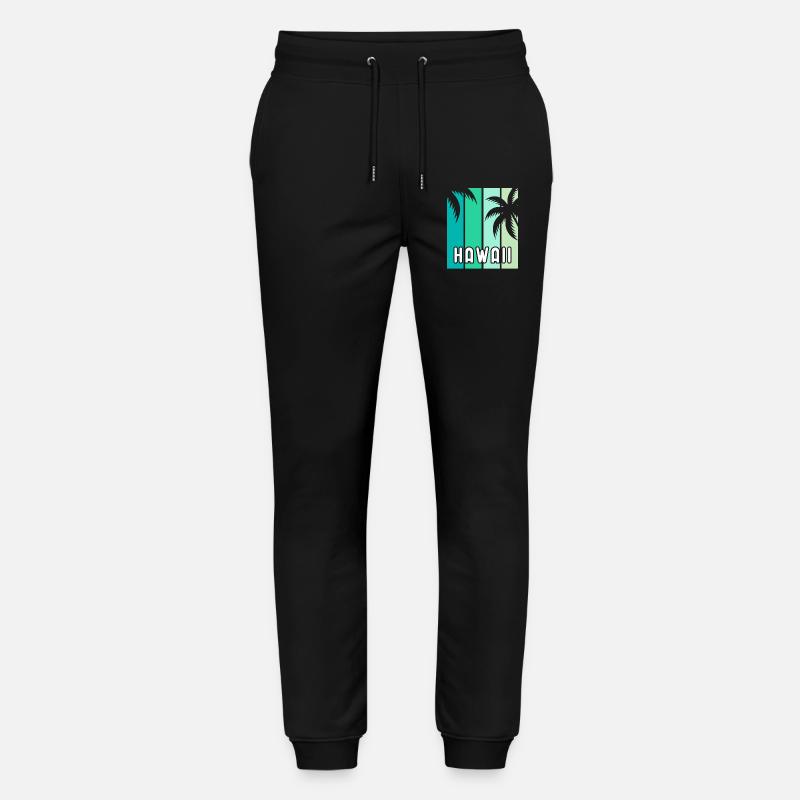 Hawaii - Stanley/Stella Unisex Bio Jogginghose Mover  - Schwarz
