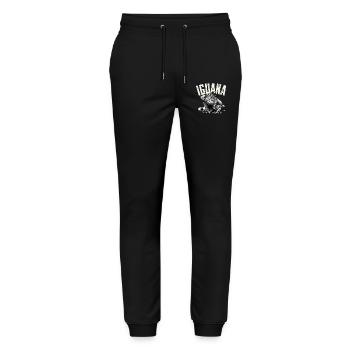 Leguan - Stanley/Stella Unisex Bio Jogginghose Mover  - Schwarz - Vorne - Marisol (170cm) & Nik (191cm)
