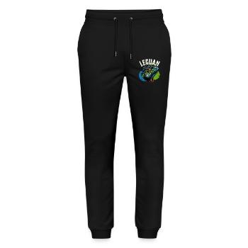 Leguan - Stanley/Stella Unisex Bio Jogginghose Mover  - Schwarz - Vorne - Marisol (170cm) & Nik (191cm)
