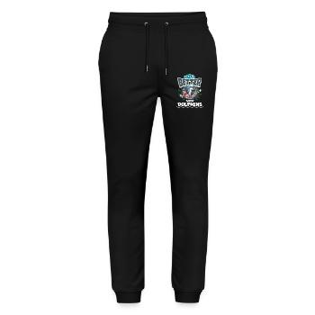 Delfin - Stanley/Stella Unisex Bio Jogginghose Mover  - Schwarz - Vorne - Marisol (170cm) & Nik (191cm)