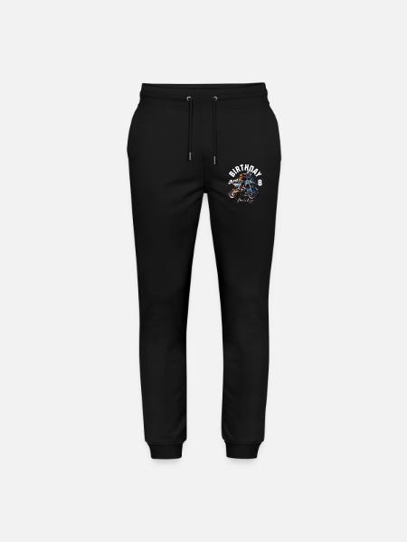 Motocross 8th Birthday - Stanley/Stella Mover Unisex Organic Jogging Trousers - black