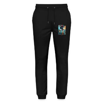 Parkour - Stanley/Stella Unisex Bio Jogginghose Mover  - Schwarz - Vorne - Marisol (170cm) & Nik (191cm)