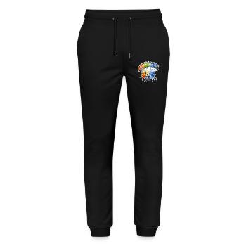 Parapente - Pantalon de jogging bio MOVER Stanley/Stella unisexe - noir - Devant - Marisol (170cm) & Nik (191cm)