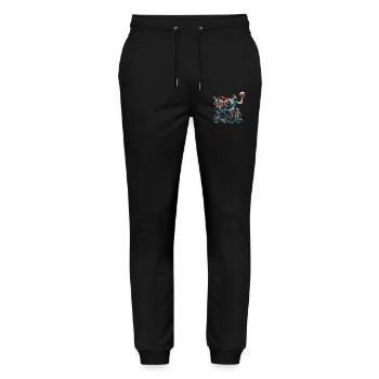 Wheelchair Basketball Wheelchair Basketball - Stanley/Stella Mover Unisex Organic Jogging Trousers - black - Front - Marisol (170cm) & Nik (191cm)