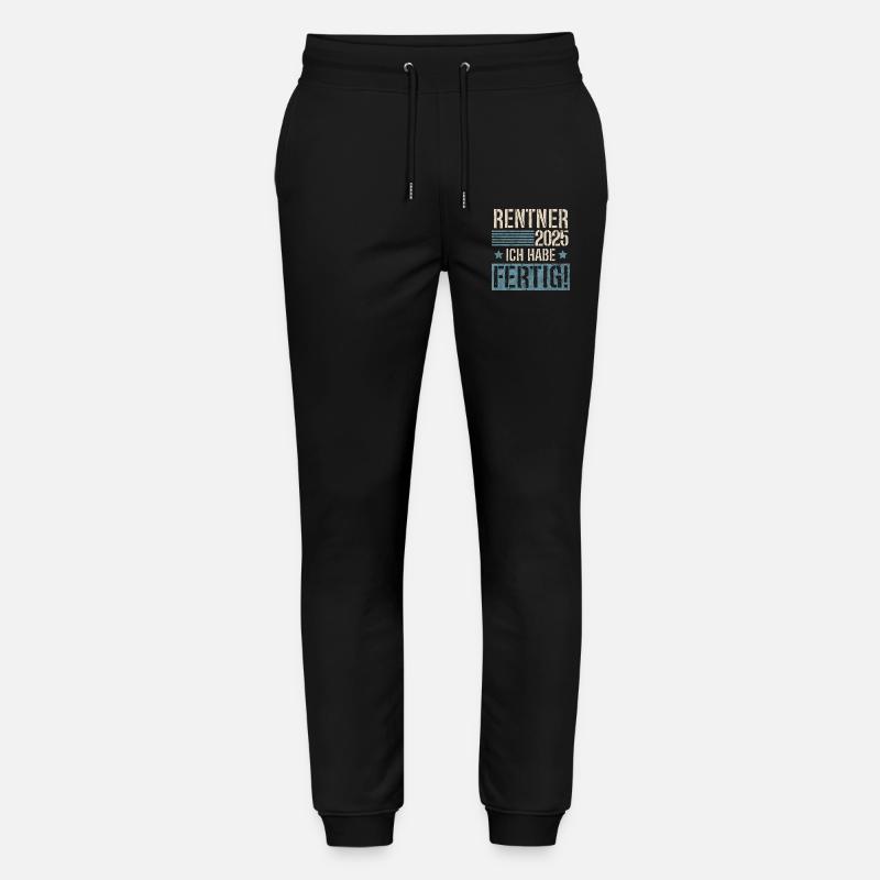 Rentner 2025 - Stanley/Stella Unisex Bio Jogginghose Mover  - Schwarz