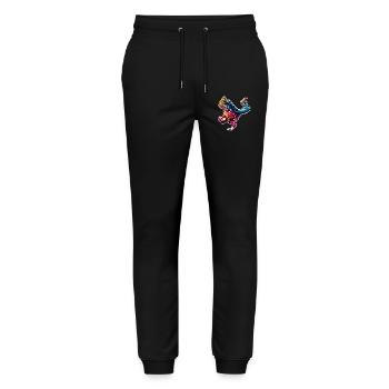 Breakdance - Stanley/Stella Unisex Bio Jogginghose Mover  - Schwarz - Vorne - Marisol (170cm) & Nik (191cm)