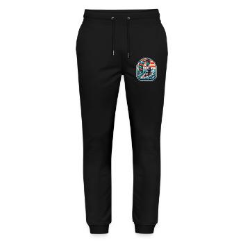 Kitesurfing Kitesurfer Kiteboard - Stanley/Stella Mover Unisex Organic Jogging Trousers - black - Front - Marisol (170cm) & Nik (191cm)