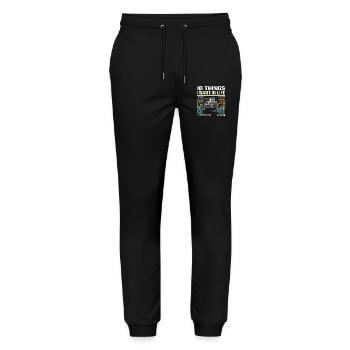 Tracteur - Pantalon de jogging bio MOVER Stanley/Stella unisexe - noir - Devant - Marisol (170cm) & Nik (191cm)