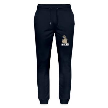 Fettchen - Frettchen mit dickem Po - Geschenk - Stanley/Stella Unisex Bio Jogginghose Mover  - Navy - Vorne - Marisol (170cm) & Nik (191cm)
