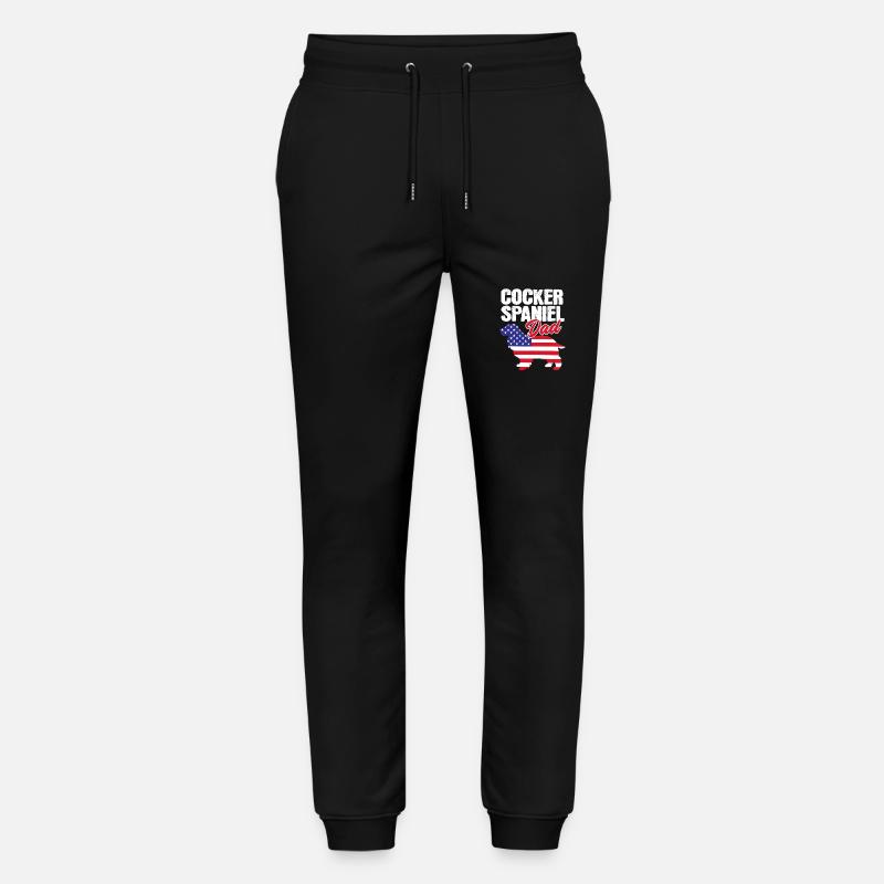 Père Cocker Spaniel - Pantalon de jogging bio MOVER Stanley/Stella unisexe - noir