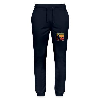 Glas Glasbläser - Stanley/Stella Unisex Bio Jogginghose Mover  - Navy - Vorne - Marisol (170cm) & Nik (191cm)
