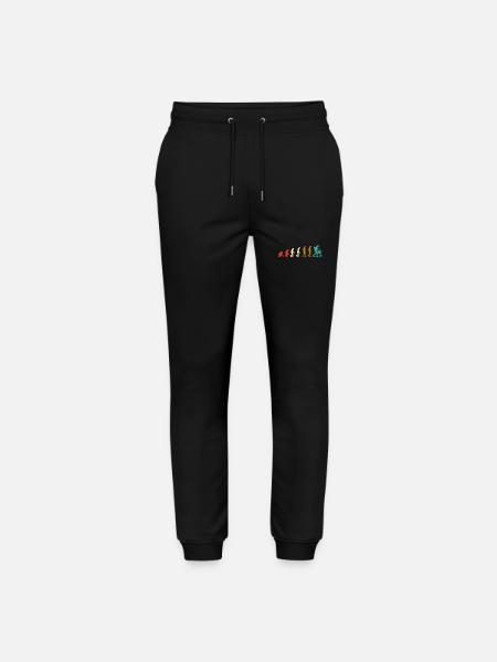 Evolution der Morcheln - Stanley/Stella Unisex Bio Jogginghose Mover  - Schwarz