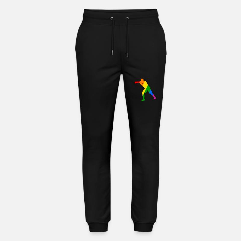 Boxer im Regenbogen - Stanley/Stella Unisex Bio Jogginghose Mover  - Schwarz