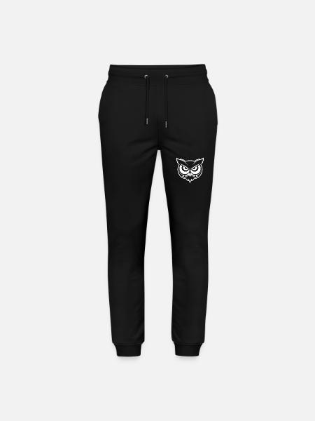 Owl Owls Bird - Stanley/Stella Mover Unisex Organic Jogging Trousers - black
