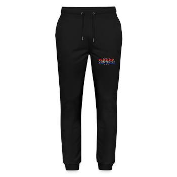 BASEL - Stanley/Stella Unisex Bio Jogginghose Mover  - Schwarz - Vorne - Marisol (170cm) & Nik (191cm)