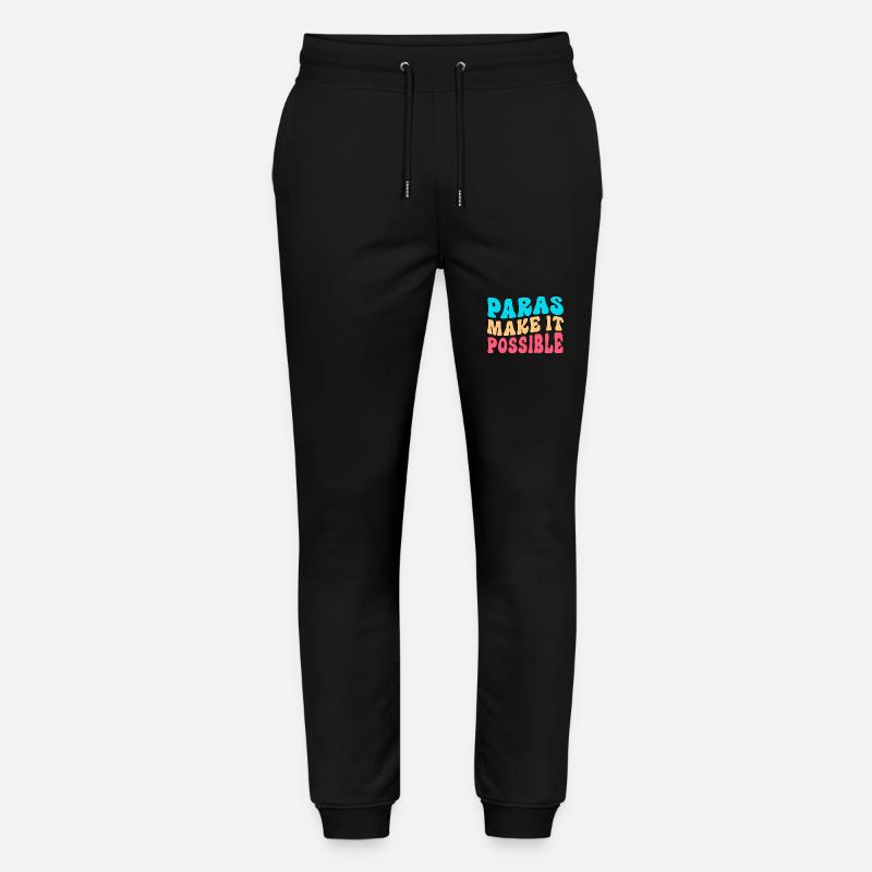 Paraprofessionnel Paraéducateur Assistant enseignant - Pantalon de jogging bio MOVER Stanley/Stella unisexe - noir
