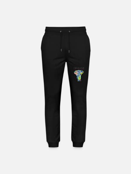 THAILAND ELEPHANT GIFT IDEA - Stanley/Stella Mover Unisex Organic Jogging Trousers - black