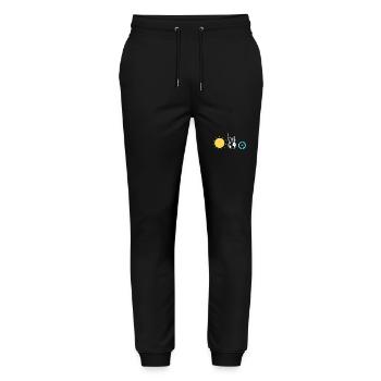 Solar Cells Solar Energy Renewable Energies - Stanley/Stella Mover Unisex Organic Jogging Trousers - black - Front - Marisol (170cm) & Nik (191cm)