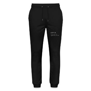 Lawyer T-Shirt - Humor for Legal Experts - Stanley/Stella Mover Unisex Organic Jogging Trousers - black - Front - Marisol (170cm) & Nik (191cm)