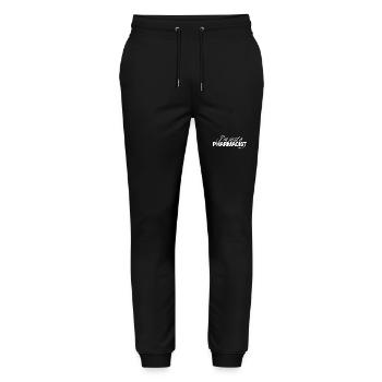 Job Design T-shirt Pharmacist - Stanley/Stella Mover Unisex Organic Jogging Trousers - black - Front - Marisol (170cm) & Nik (191cm)