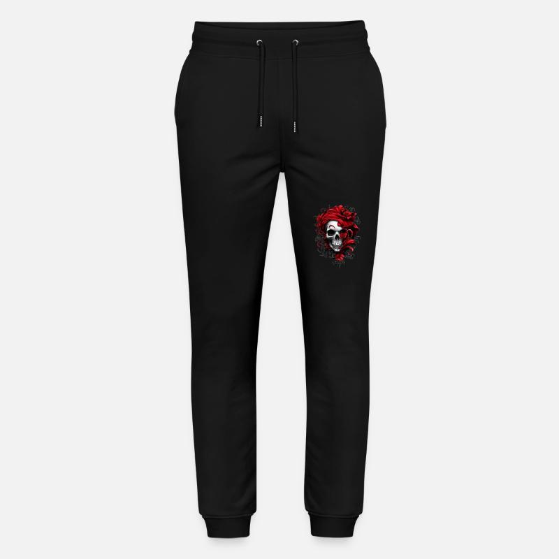 Stylischer Totenkopf - Stanley/Stella Unisex Bio Jogginghose Mover  - Schwarz