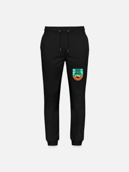 Desert in retro style - Stanley/Stella Mover Unisex Organic Jogging Trousers - black