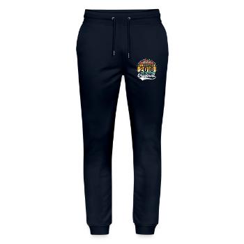 Born in February 2010 - Birthday Gift - Stanley/Stella Mover Unisex Organic Jogging Trousers - navy - Front - Marisol (170cm) & Nik (191cm)