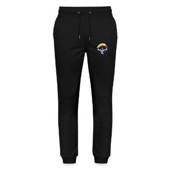 Singe musclé à la banane géante - Pantalon de jogging bio MOVER Stanley/Stella unisexe - noir - Devant - Marisol (170cm) & Nik (191cm)