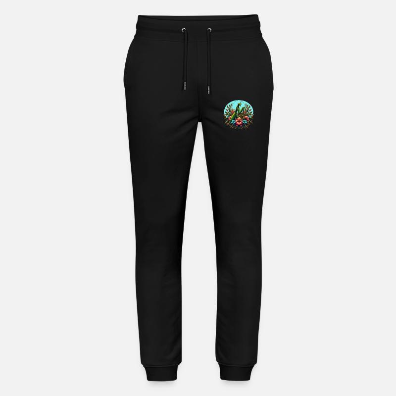 Gottesanbeterin im Blumenmeer - Stanley/Stella Unisex Bio Jogginghose Mover  - Schwarz