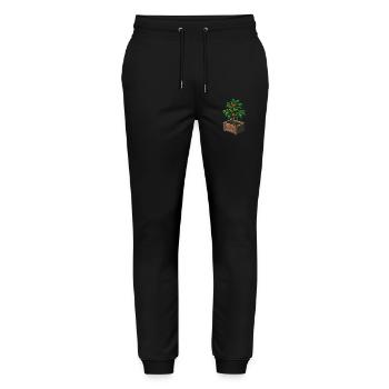 Tomato plant in pot - Stanley/Stella Mover Unisex Organic Jogging Trousers - black - Front - Marisol (170cm) & Nik (191cm)