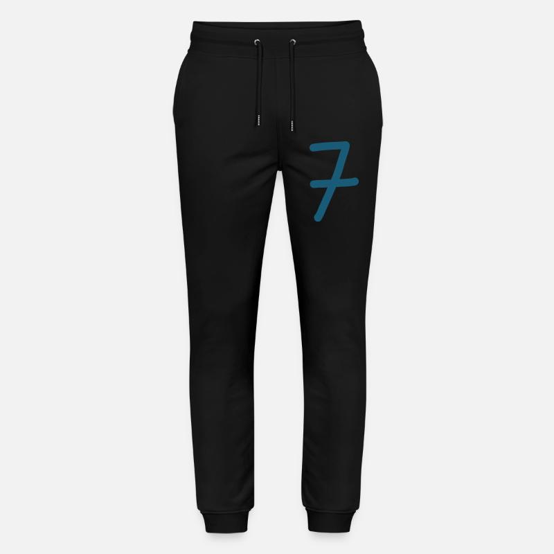 7 Numéro sept numéro anniversaire - Pantalon de jogging bio MOVER Stanley/Stella unisexe - noir