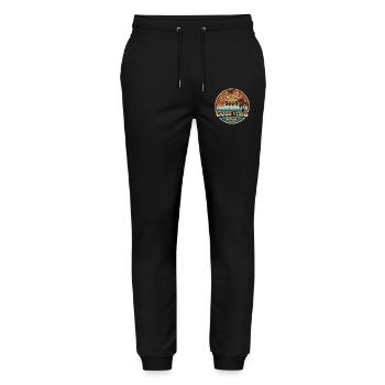 Original 2004 Vintage 2004 Birthday Retro 2004 - Stanley/Stella Mover Unisex Organic Jogging Trousers - black - Front - Marisol (170cm) & Nik (191cm)