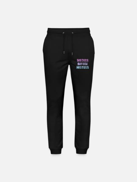 sisters before misters - Stanley/Stella Mover Unisex Organic Jogging Trousers - black