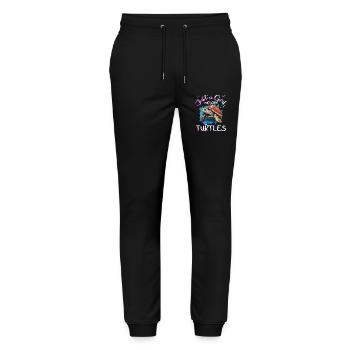 Just a Girl who Loves Turtles - Stanley/Stella Mover Unisex Organic Jogging Trousers - black - Front - Marisol (170cm) & Nik (191cm)